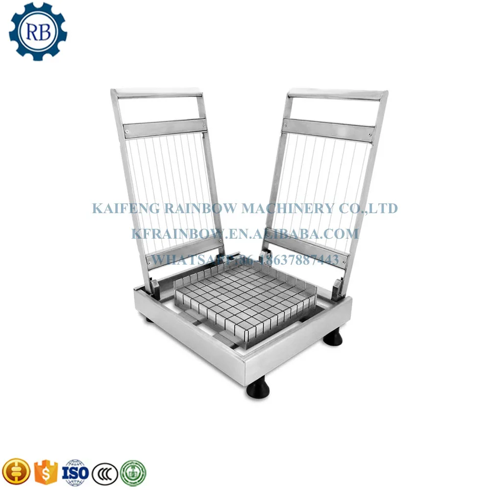Small Stainless Steel Sweets Cake Cutter Chocolate Cube Mold Cutting Machine Cake Cutting Machine