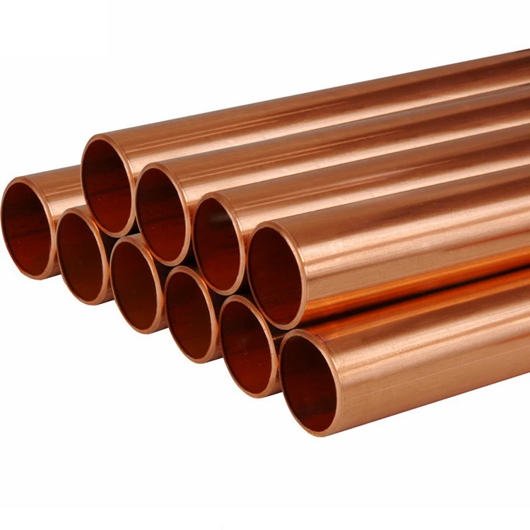 Top Copper Pipe Straight ASTM C10100 C10200 Seamless Copper Tube / Copper Pipe