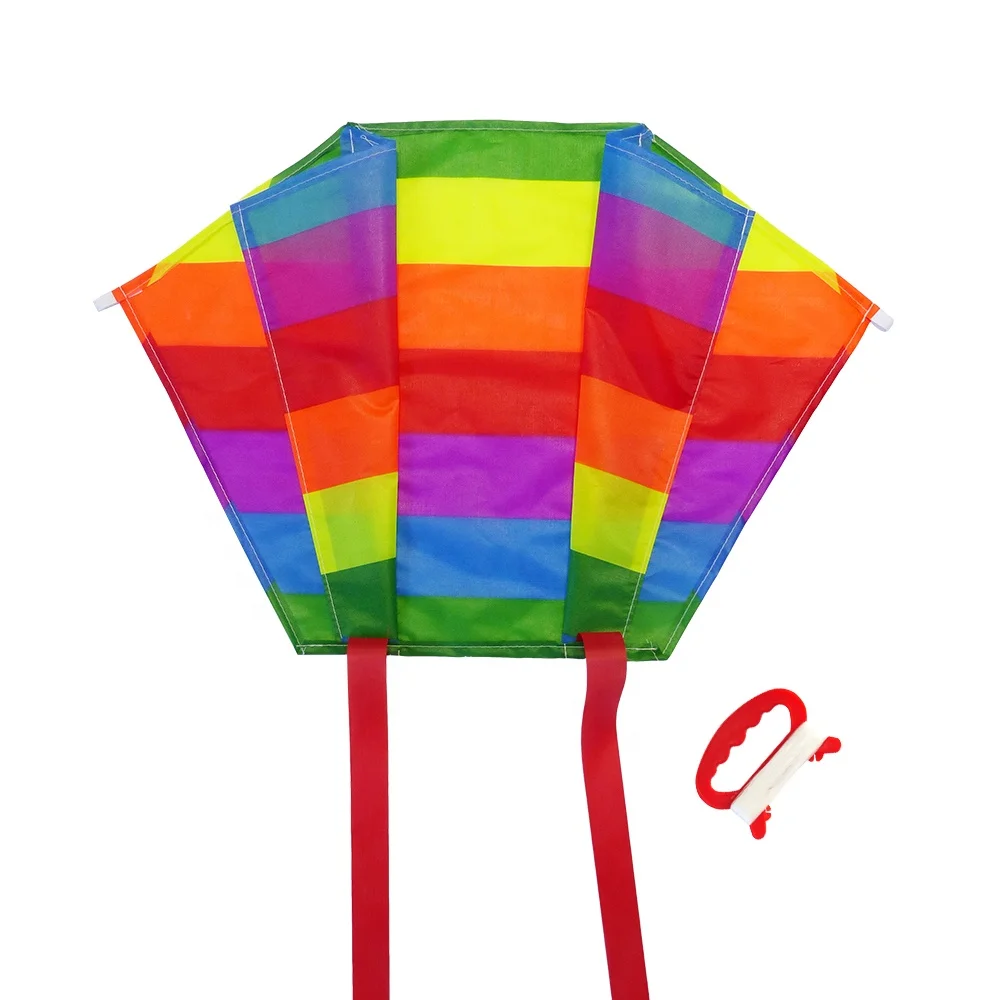 mini rainbow pocket kite for children from weifang yuanfei kite factory