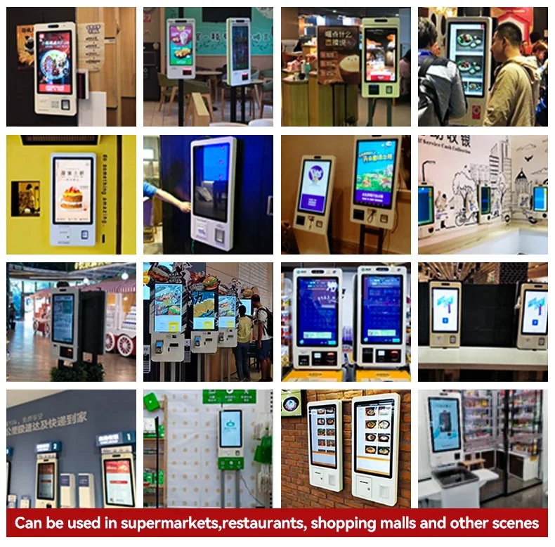 USW настенный экономичный киоск для самостоятельного заказа с qr-кодом сканер 58 мм 80 Принтер pos