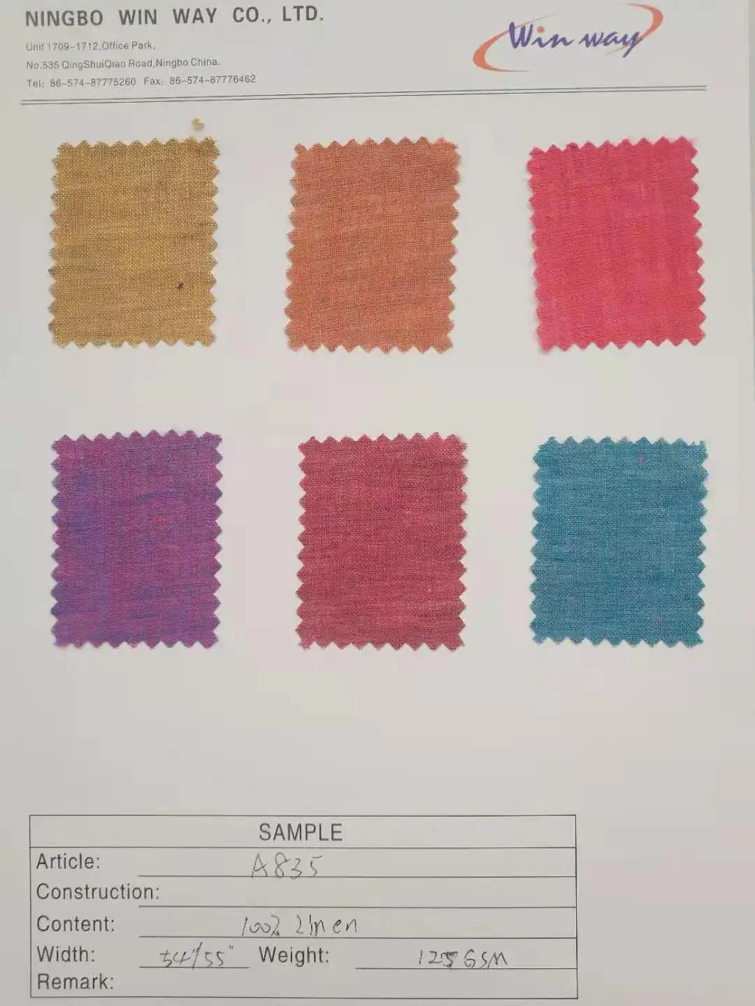 
100% linen /; cotton /viscose fabric in stock 