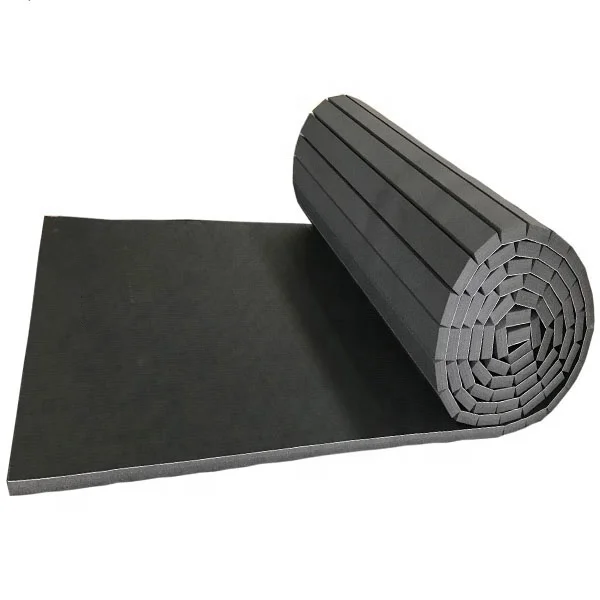 Smooth or Tatami Vinyl Surface Roll Out Mats Jujitsu Flexible Roll Up Martial Arts Mats