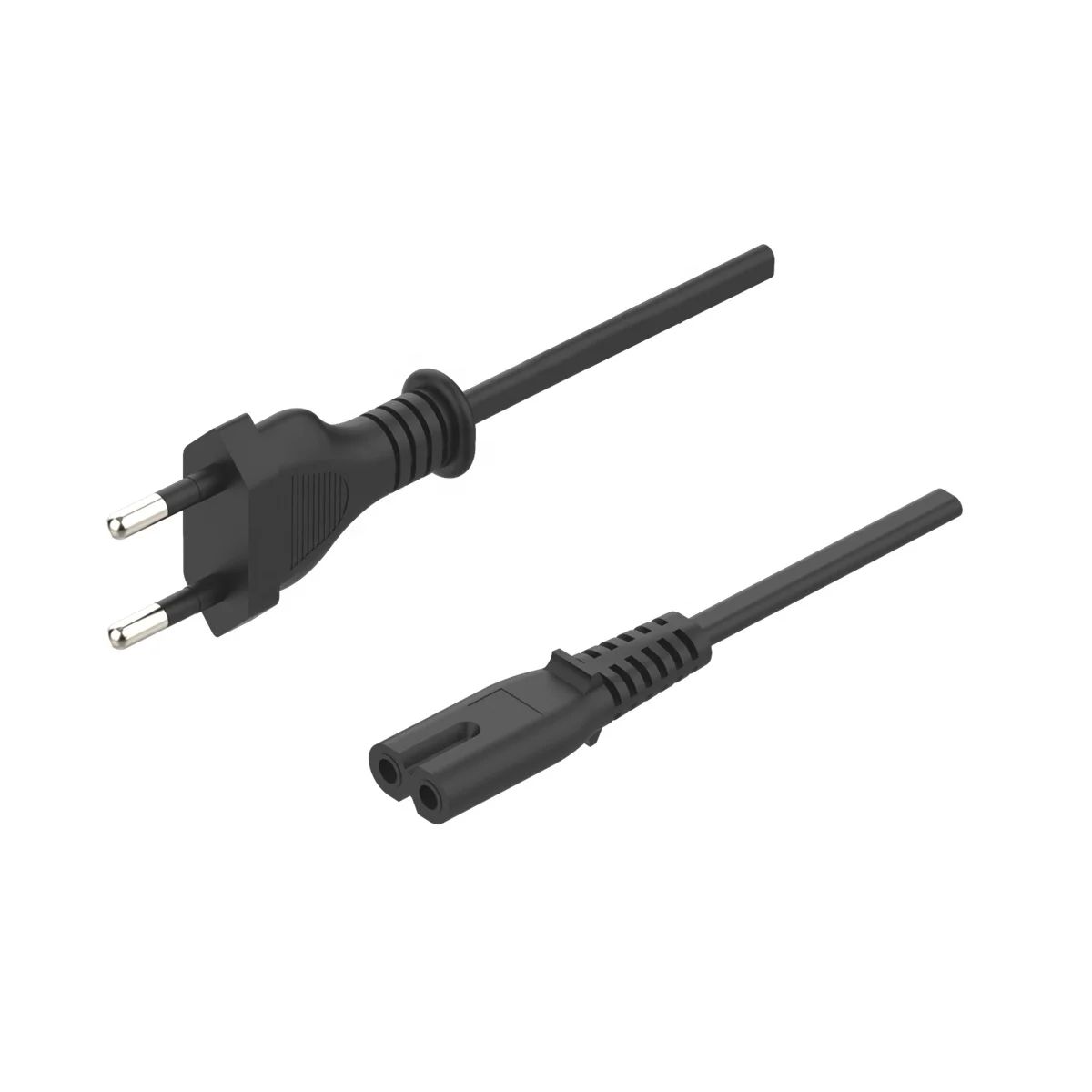 Custom power cord EU VDE 250V 2.5A AC Electric Wire Extension Cable IEC C7 two-Pin Prong Plug European Power Cable