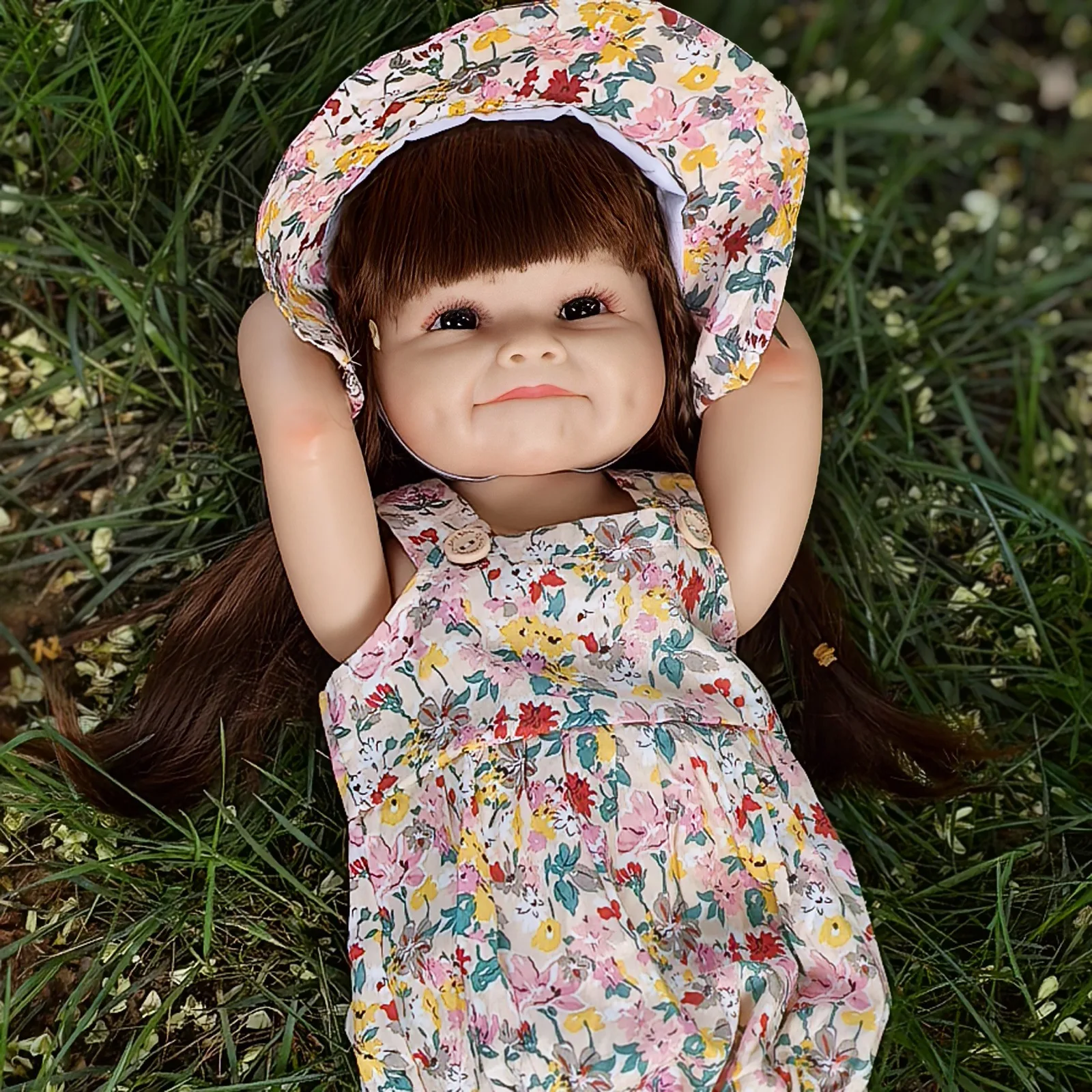 22 inches baby reborn dolls full silicone lifelike beautiful girl doll baby bath toy wholesale price