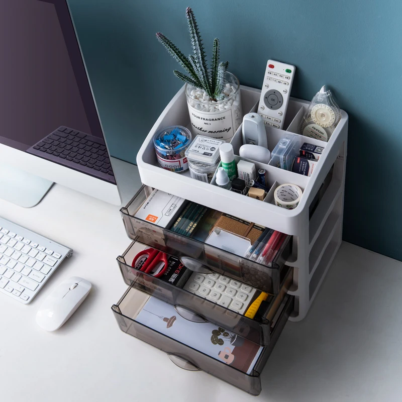 Factory Drop-Shipping Fast Dispatch Direct Multifunction Clear Plastic Desk Drawer Cosmetic Beauty Makeup Organizer Storage Box