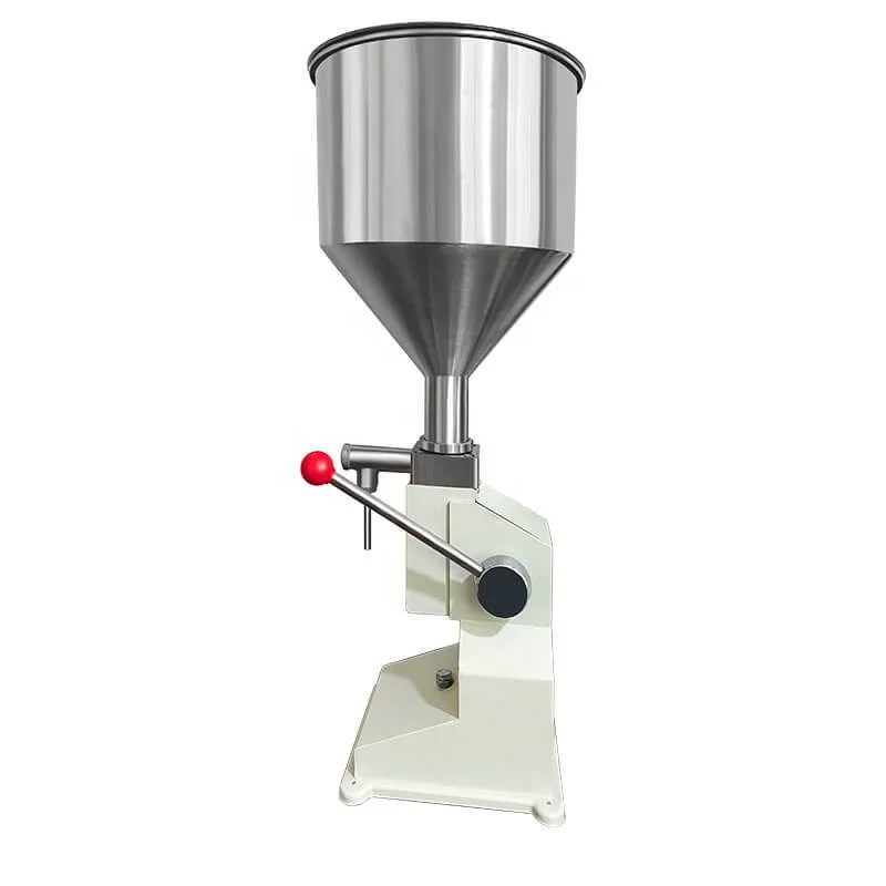 A03 Food Filling Machine Manual Pressure Stainless Paste Dispensing Cream Juice Honey Liquid Packing Equipment Sauce Oil Filler