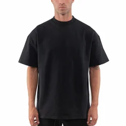 high quality 240 gsm drop shoulder heavyweight t-shirt luxury blank heavy cotton custom streetwear oversized t shirt man