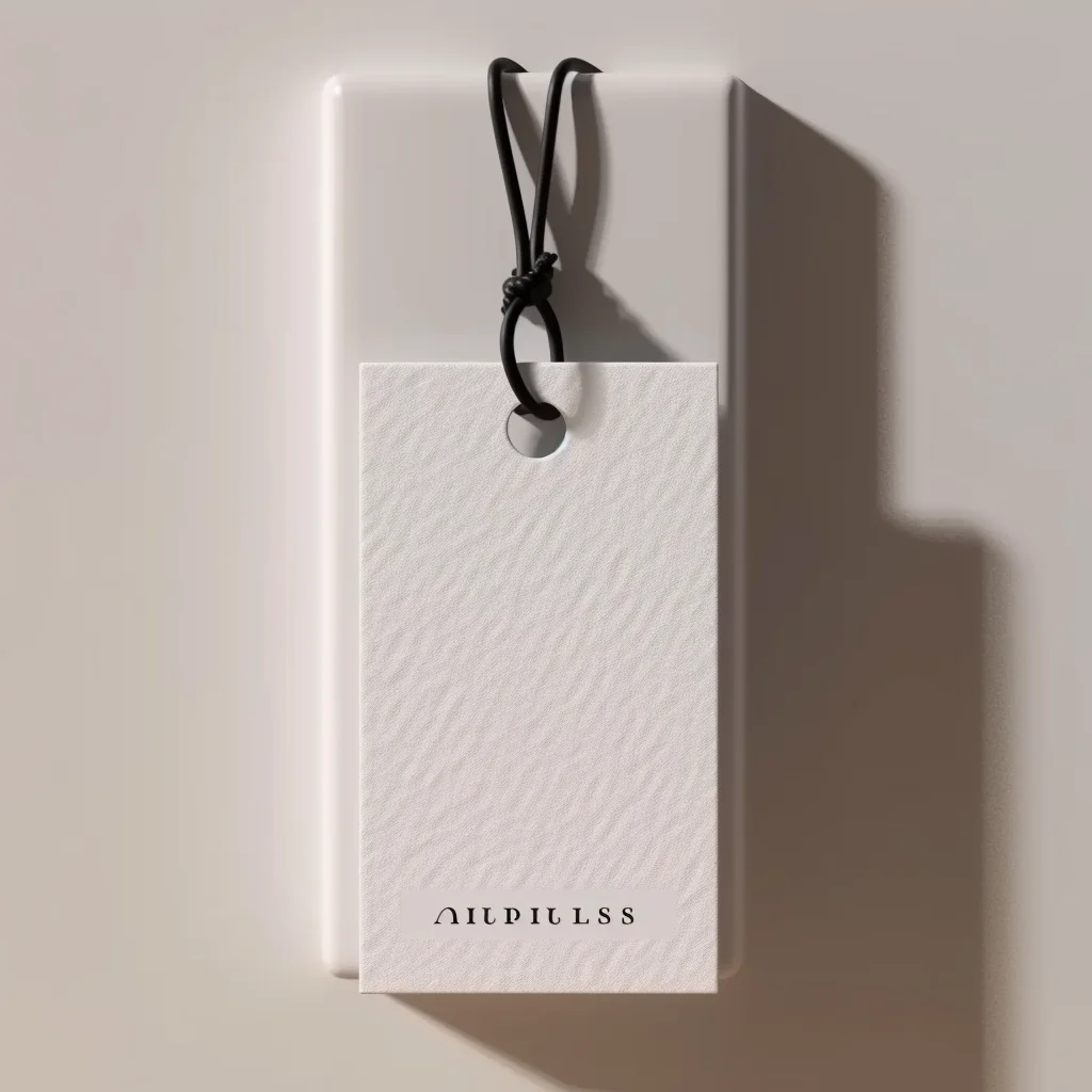 Hot Selling High Quality Factory Clothing Paper Hang Tags With Customized Logo Black Rectangle Square Swing Tags on Luxury