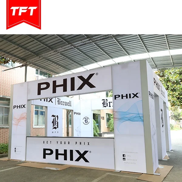 Floor Free Standing Led Light Box Display Stands For Trade Show Display