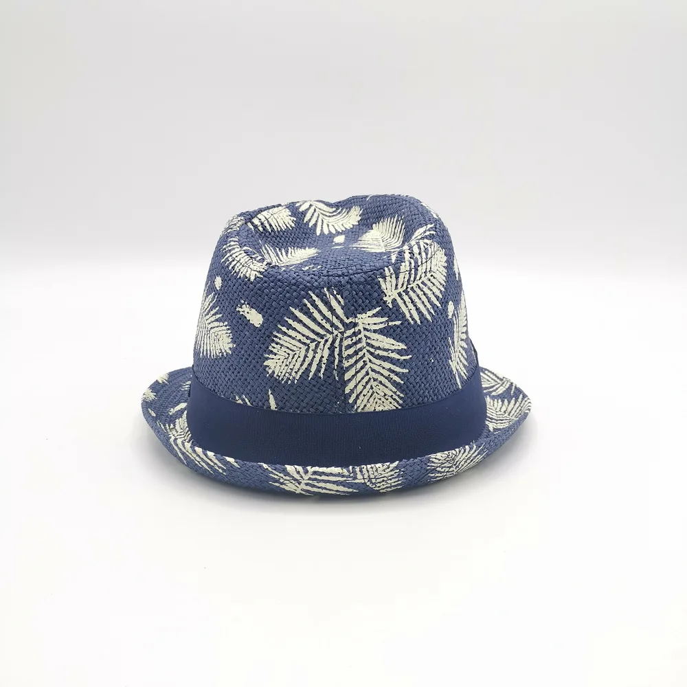 Raffia Boy Summer Fedora Straw Hat Kids Straw Hat