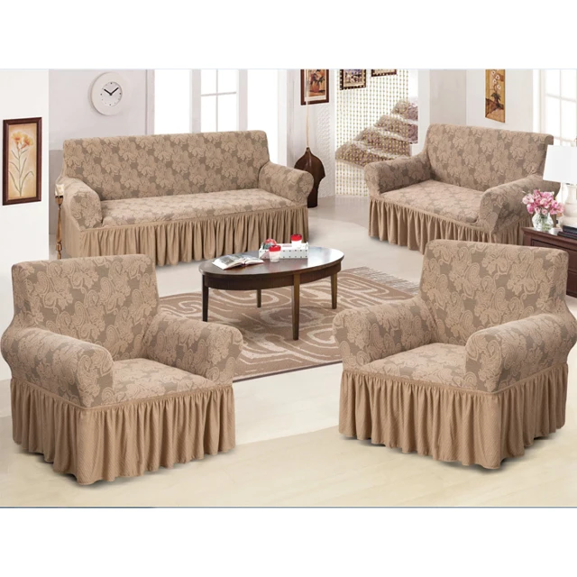 Goostars Luxury Woven Jacquard Style Sofa Cover High Quality Custom Wholesale Sofa Slipcover