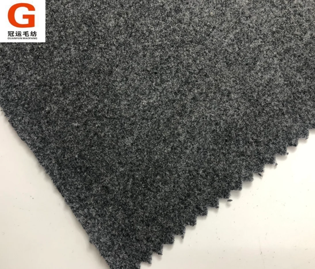 Instock commercial price wool blend melton wool fabric for outwear coat jacket
