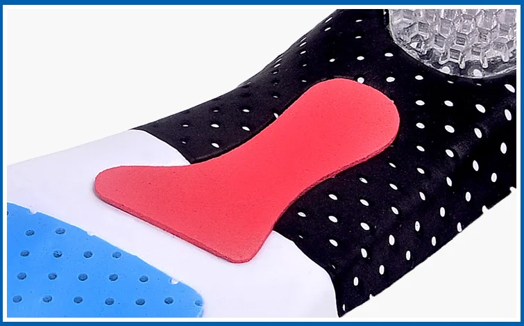 Men Women Sports Shoes Insoles Height Increasing Orthotic Insoles Shock Absorption Silicone Gel Shoe Insert.