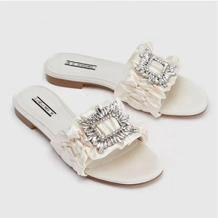 Wholesale Diamond Accessories High-heeled Shoes Diamond Buckle Metal Shoe Buckle Custom