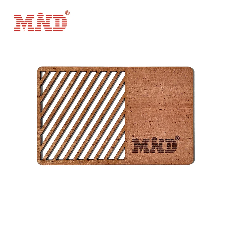 Wholesale factory hot sale laser engraved wood business cards