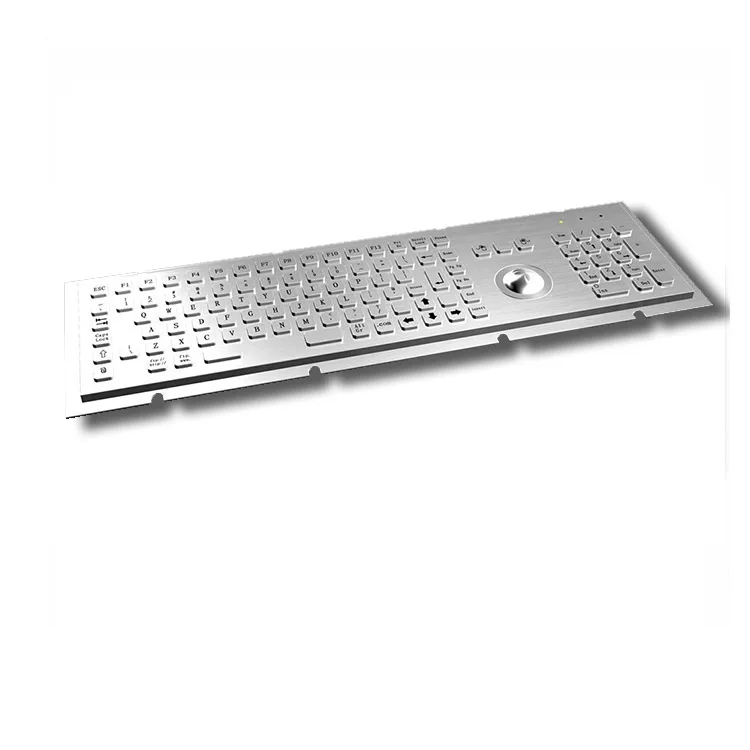 Подгонянная клавиатура металла киоска нержавеющей стали с trackball