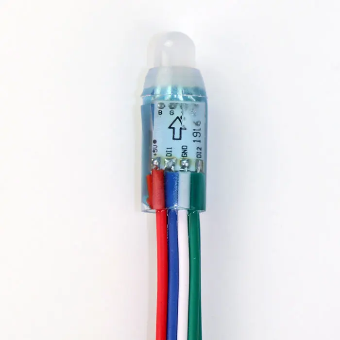 Dc5Volts 0.3W 12Mm  Ip67 1916IC Waterproof Rgb Led Pixel Light For Facade Project