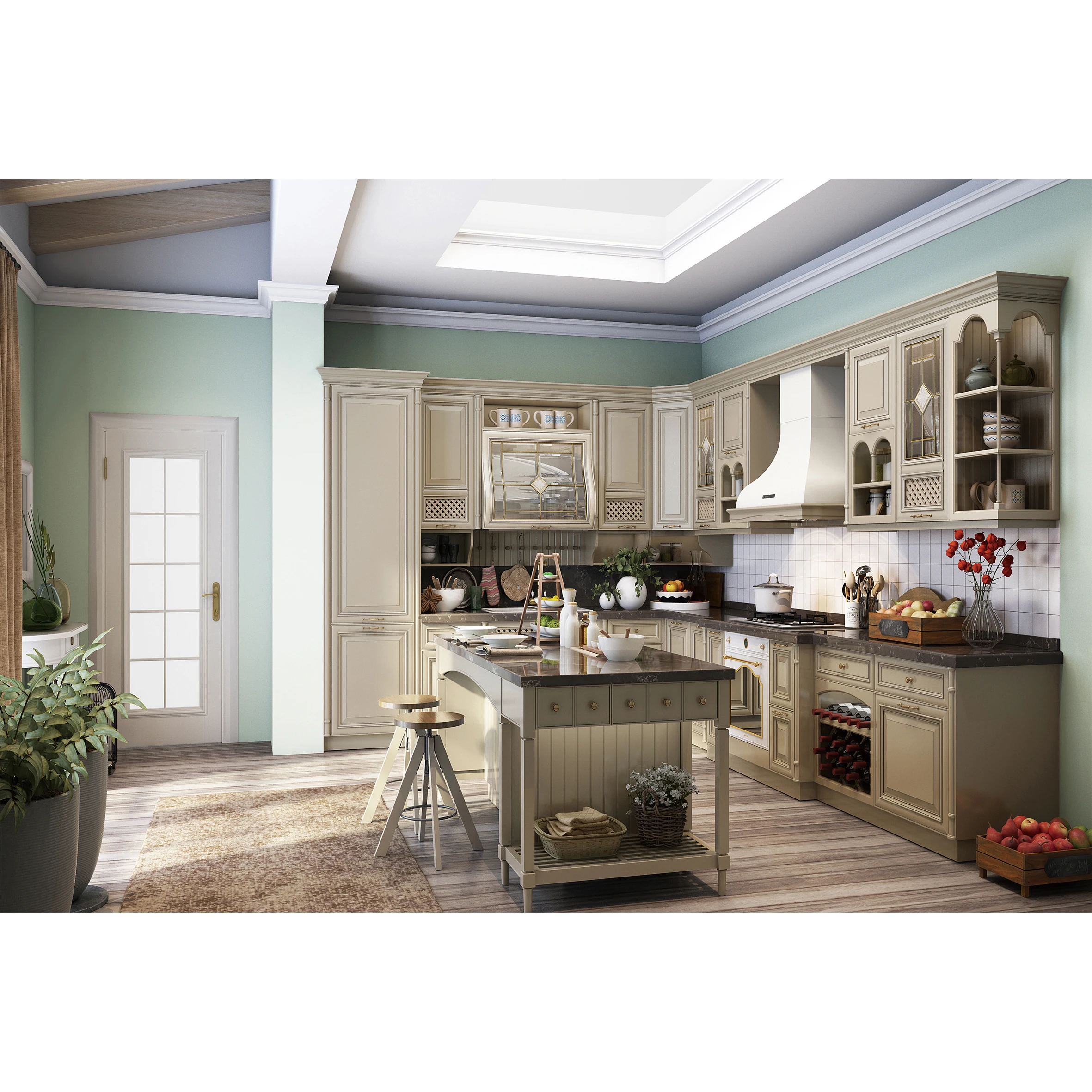 
High Gloss Lacquer New Model Kitchen Cabinet Australia Modern Villa Project High Gloss Lacquer Kitchen Cabinet Furniture 