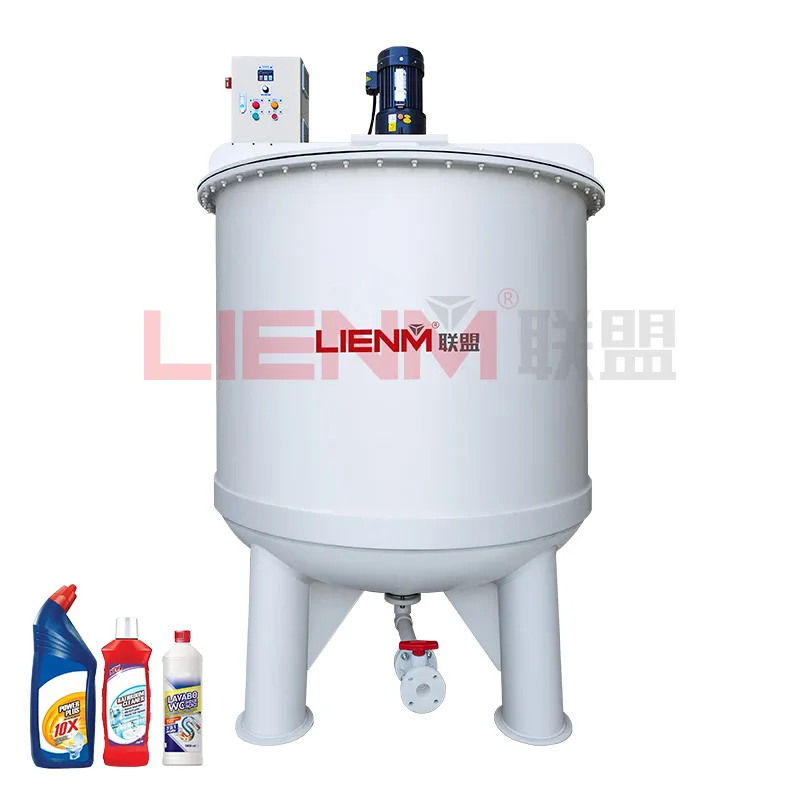 Anti corrosive Polypropylene Tank Bleach Peroxide Mixer liquid Chlorine Storage Mixing Tank with Explosion-proof
