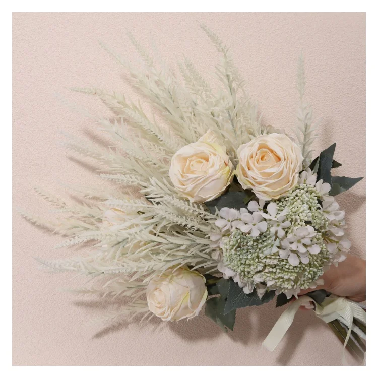 FM-1465M Artificial five-forked wire long lavender Flower Diy Gifts For Home Garden Decor