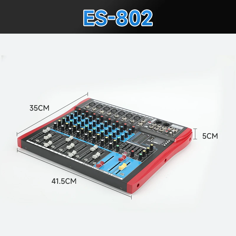 TEBO 8 channels Factory low price professional audio USB dj controller mixer