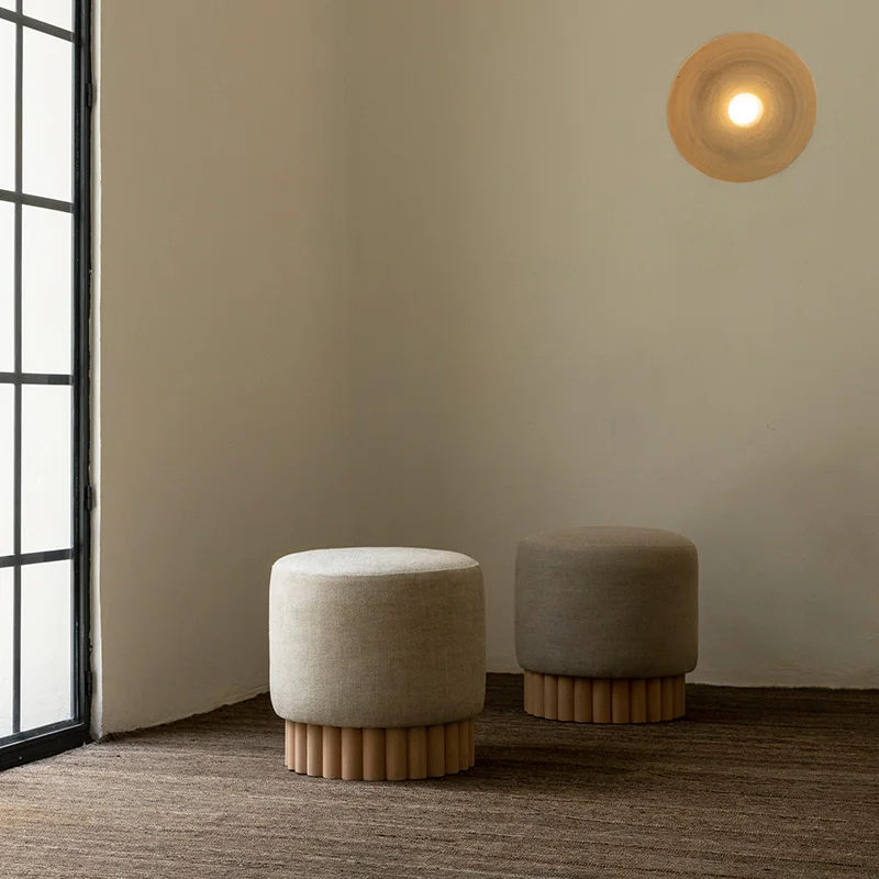 Ottoman Chair Round White Dressing Stool Makeup Chair Round Living Round Ottoman Stool