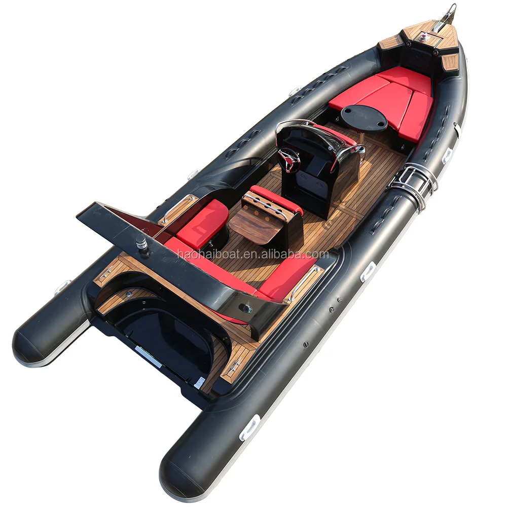Роскошная 7 6 м/24 9 фута лодка жесткая надувная яхта с мотором ПВХ Стекловолоконная гипалон Двойная модель для наружного использования