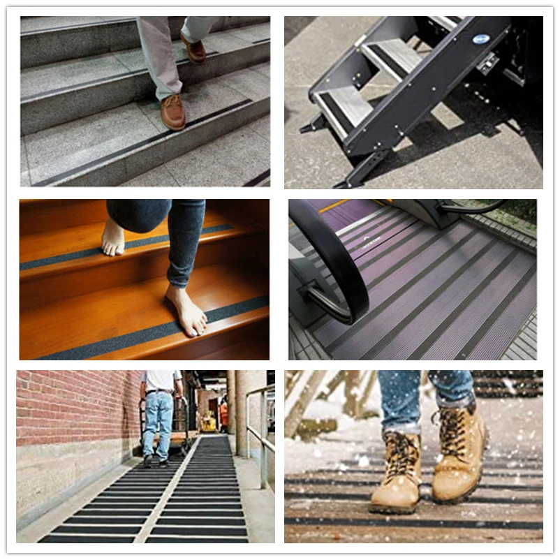 Stair Grip Skid Tread Safety Silicone Self Adhesive Walk Non-Slip Rubber Anti Slip Sticker Tape
