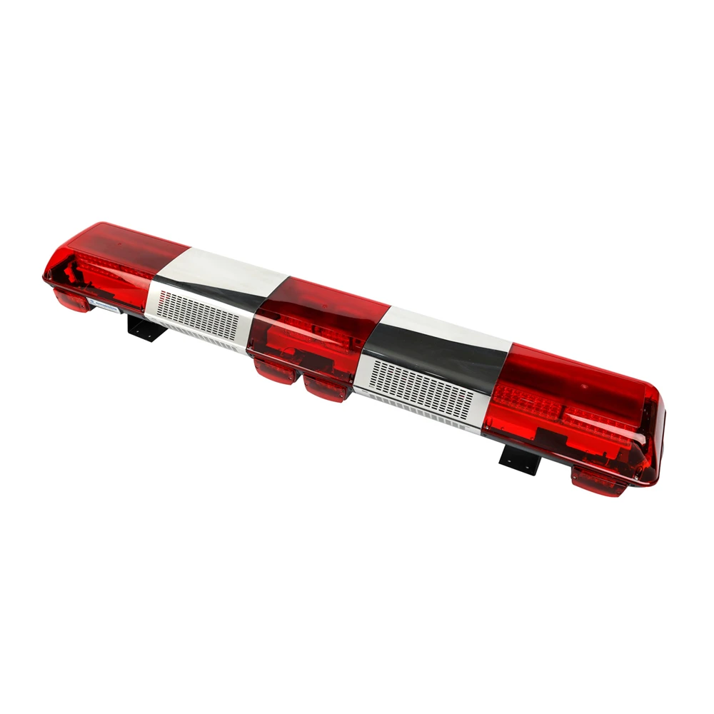 Emergency Red Blue Amber Traffic Road Safety Led Warning Lightbar Plus with Speaker