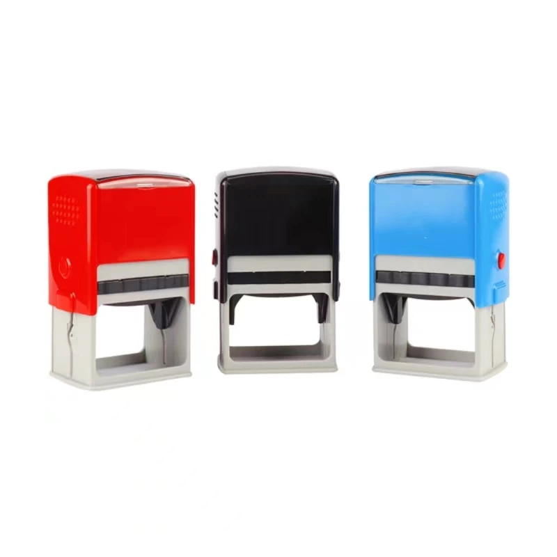 Custom 6040 Adjust Multi Color Plastic Square Blank Self Inking Number Stamp.