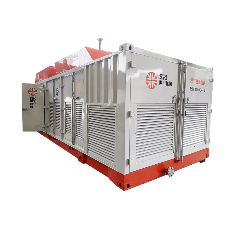 Customized sound proof silent 250KW to 16MW natural gas biogas generator set  and gas powered engined generator
