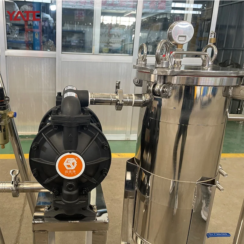 Industrial Stainless Steel Honey Filtering Machine Movable Bag Filter