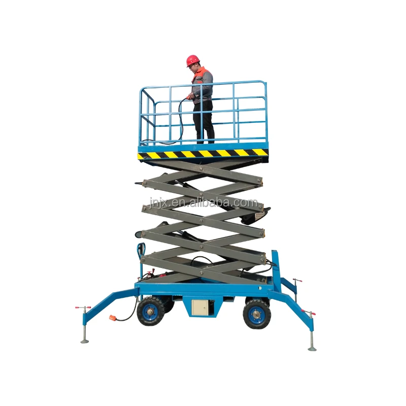 Гидравлический регулируемый Электрический мобильный мужской подъемник JUXIN, подвижный ножничный подъемник