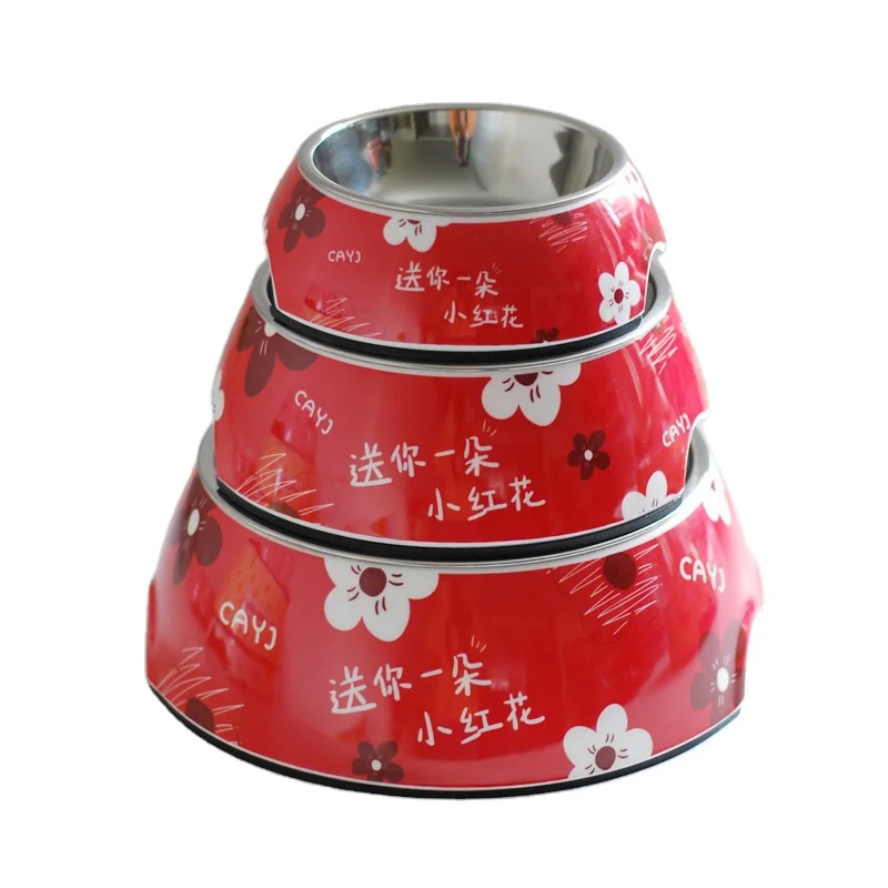 Factory Wholesale Stainless Steel Bowl Pet Dog Cat Water Food Feeding Bowls For Pet Cat Or Dog