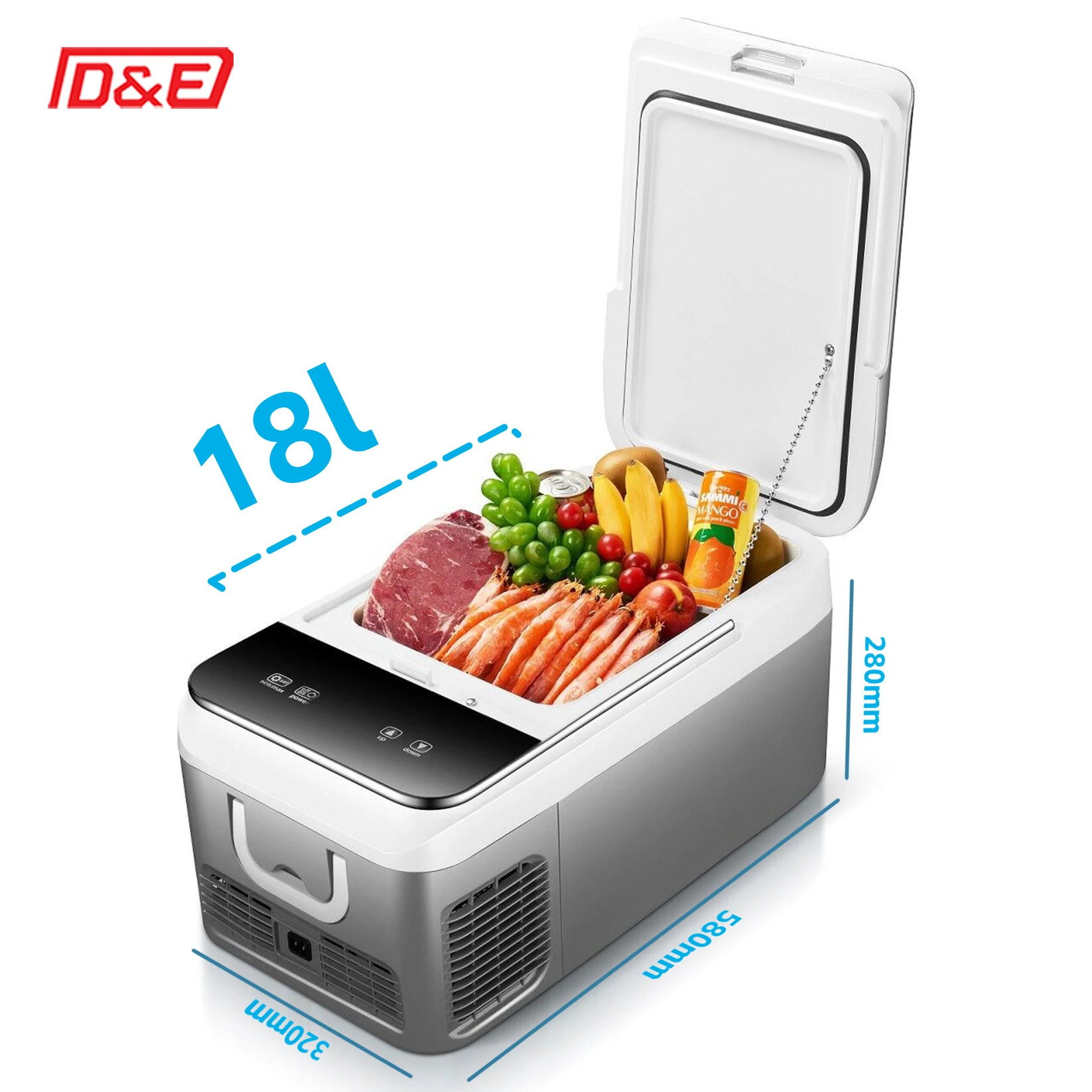 18L Car Refrigerator 12V 24V Portable Freezer for Truck RVs Boat camping SUV VAN fruit vegetables
