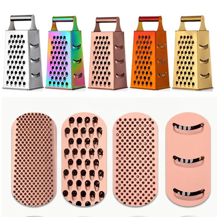 Kitchen Accessory Manual Steel Vegetable Cheese Grater 4 Sides Eco Friendly Fruit Grater