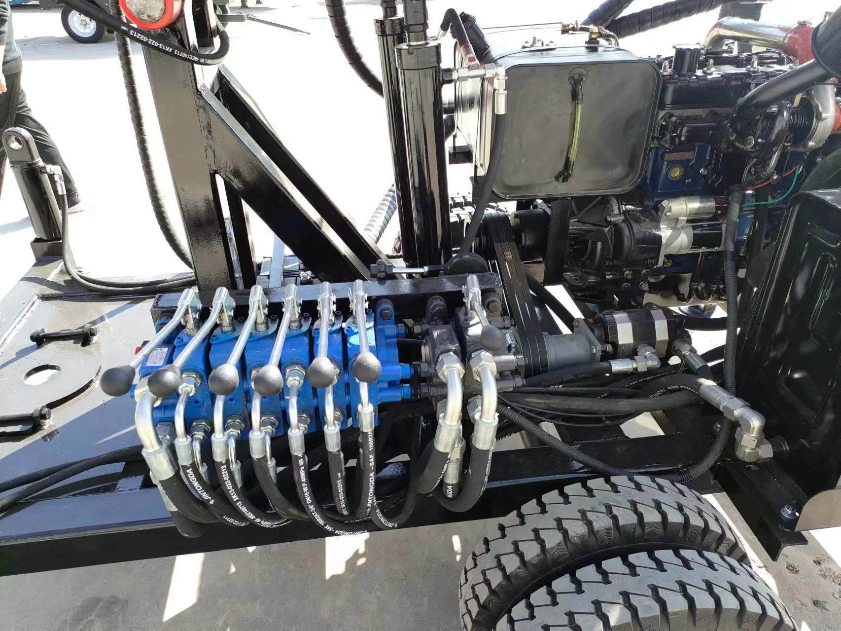 Small geotechnical portable water well drilling rig equipment