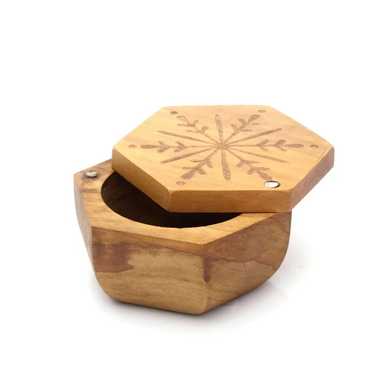 Высокое качество Оптовая шестиугольник оливковое дерево соль перец коробка солонка Хранители