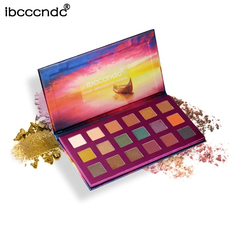 High Pigmented Cosmetics vegan and cruelty free eye shadow Glitter private label Custom Makeup Eyeshadow Palette