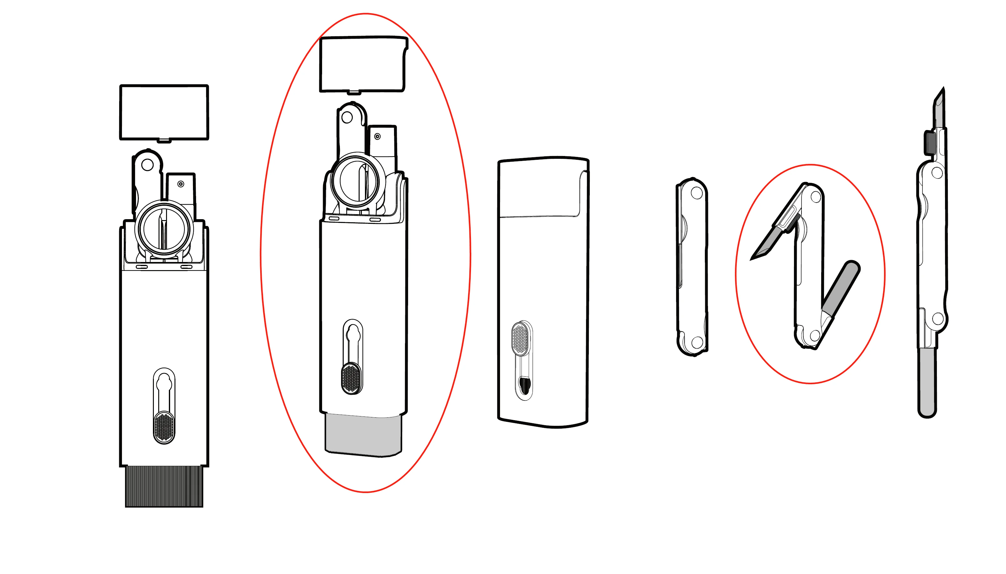 Free Sample Earbud Cleaner Kit For Airpod Pro Earphone Multi-fuction Cleaning Pen For Charging Case For airpods cleaner pen