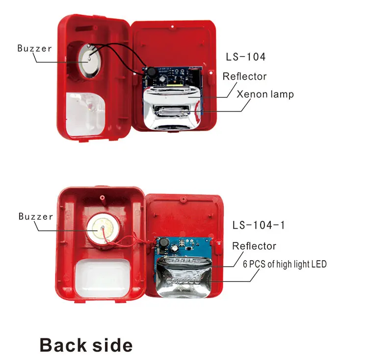 Wireless RF433 Credible Quality Fire Alarm Bell Siren Security Horn Buzzer Sound And Light Strobe For Fire Alarm
