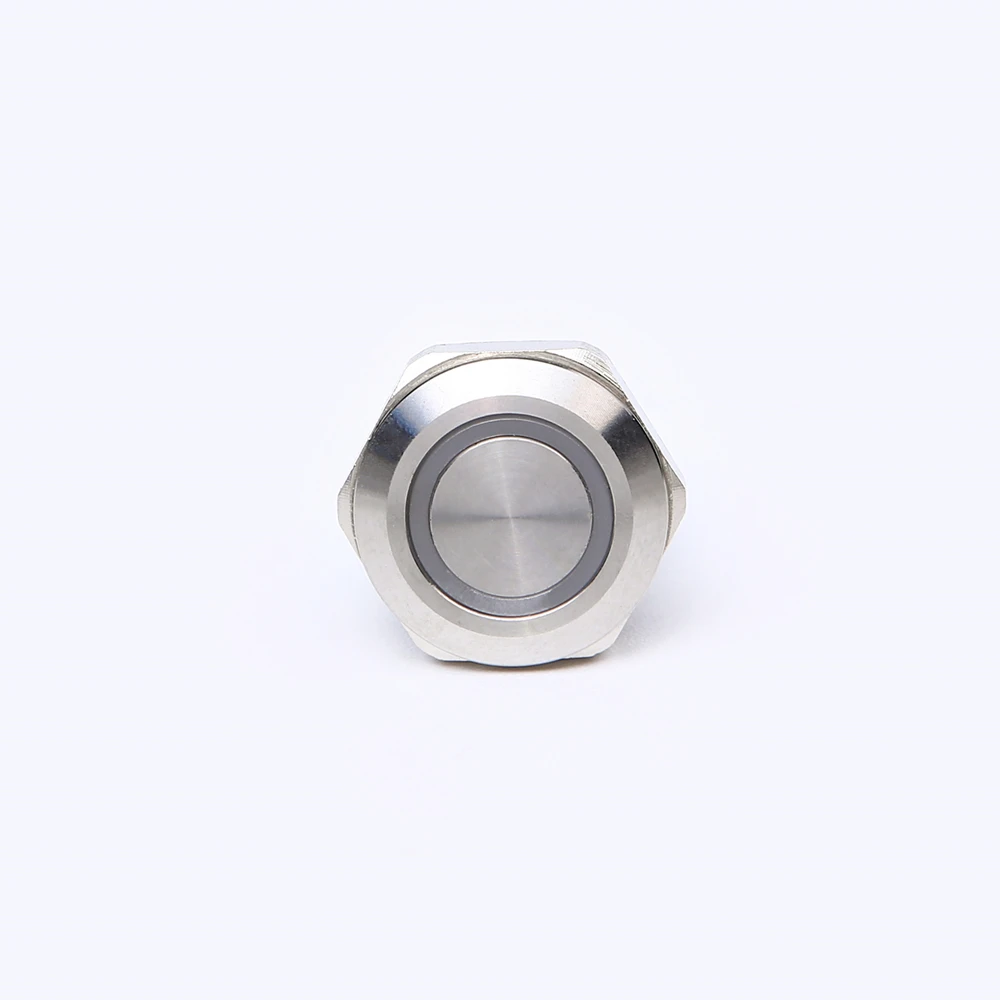 12mm anti vandal push button switch 3 -color RGB led color IP67 waterproof (PM121F-10E/J/RGB/12V/S)