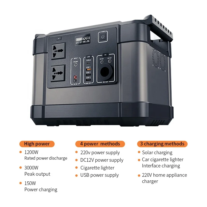 Beeste 110v 220v запасная мощность 1000w Кемпинг Аварийный портативный генератор солнечной
