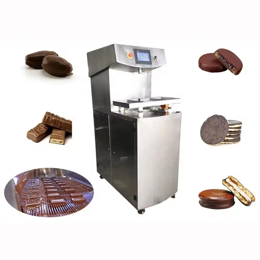 One Year Warranty 25L Multifunctional Chocolate Candies Cakes BiscuitsTemper Moulding and Enrobing Machine