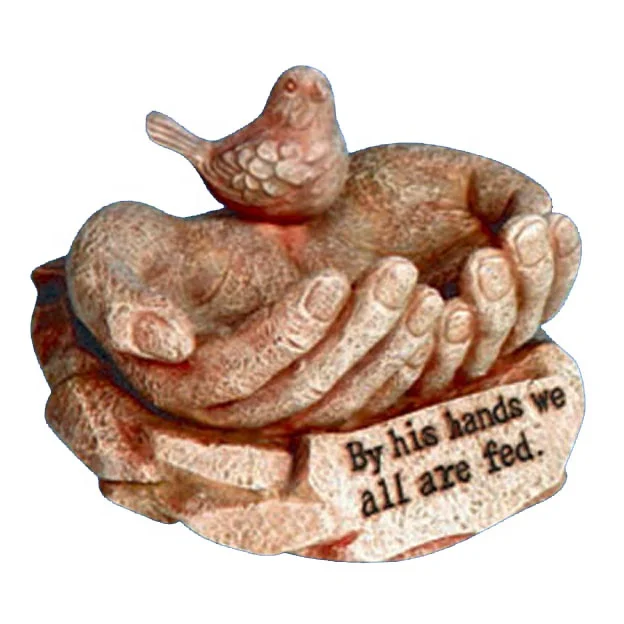 resin stone shaped grave cross with inspirational words engraved