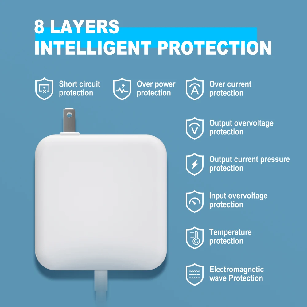 Wholesale UK US EU charger 45W 60W 85W laptop charger for macbook pro chargeurs L Tip Magnetic usb Type c charger cord Connector