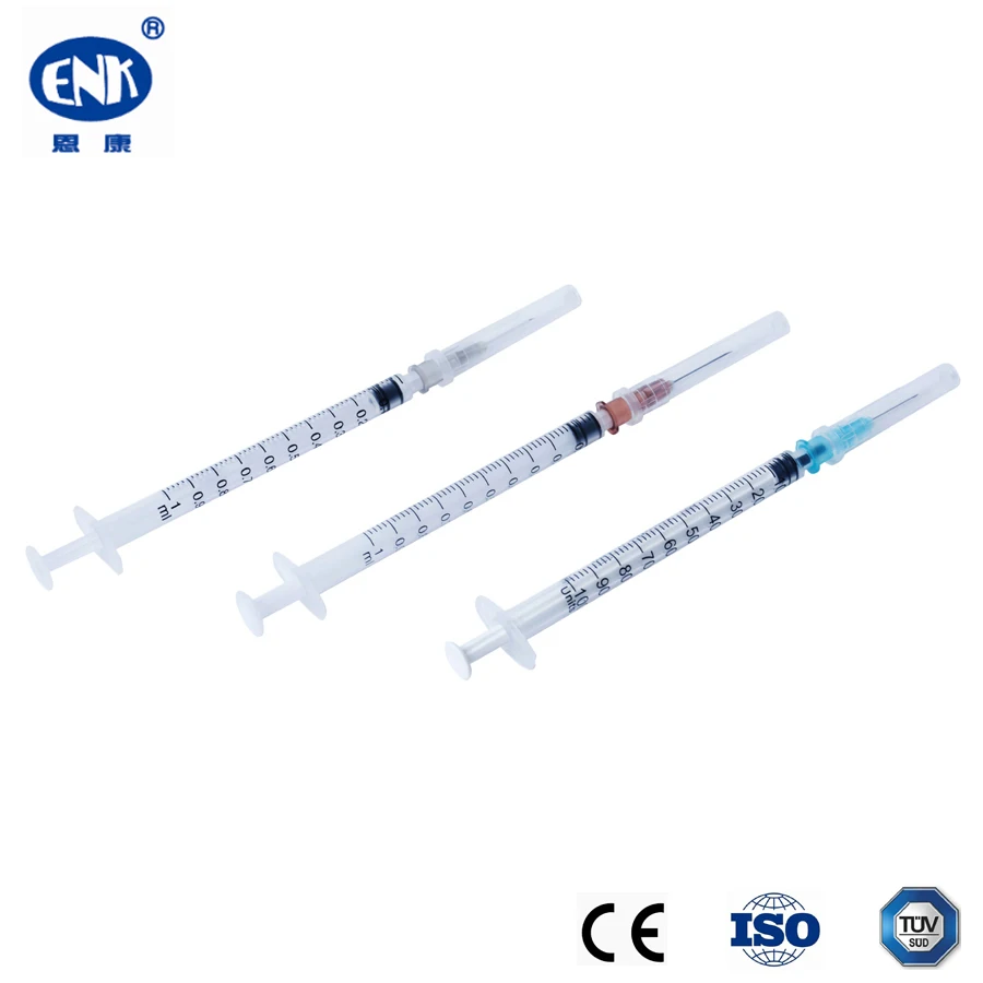 Disposable Plastic Sterile 1 ml Syringe With Cap