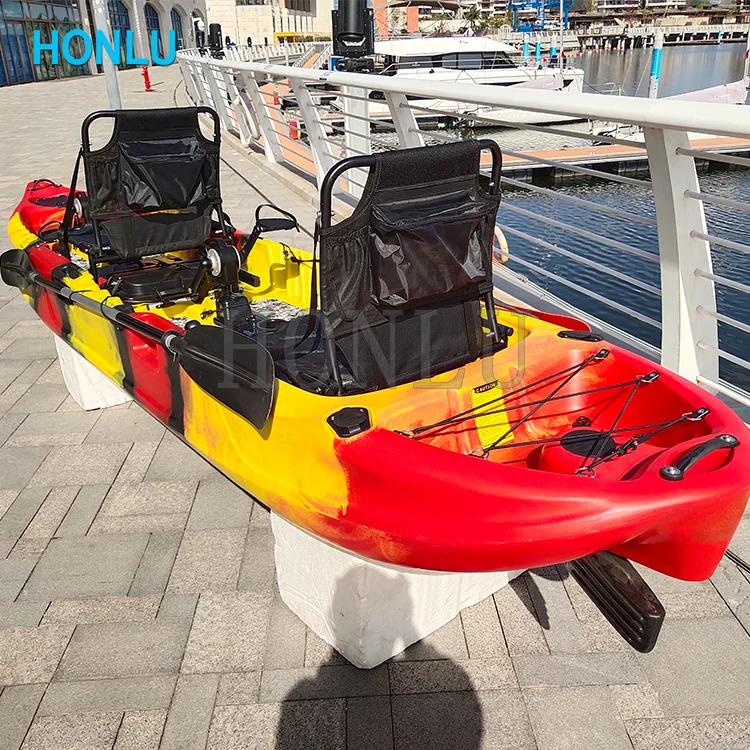 HDPE fishing kayak with customs accessories for fisher man use,kayak fishing boat