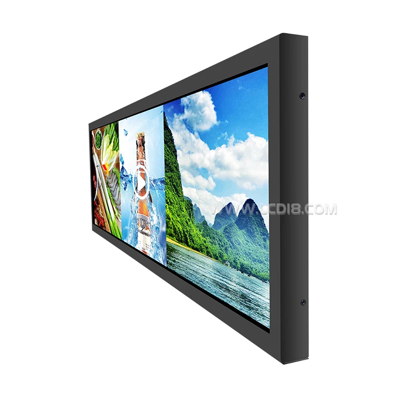 28.6 inch Bar Screen Touch Display Video Digital Signage Advertising Screen for supermarket/shopping mall