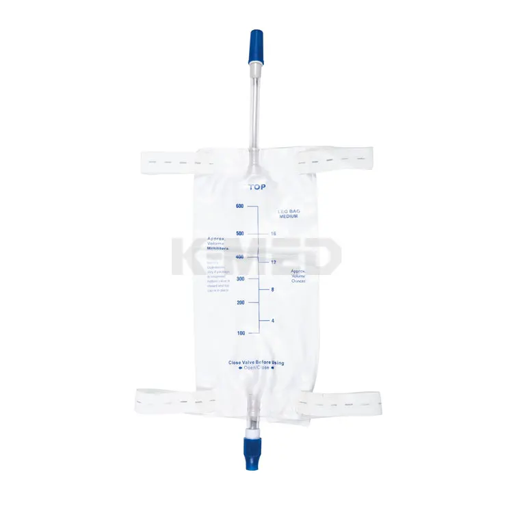 CE ISO certified urine leg bag disposable urine collection bag medical grade pvc urine bag